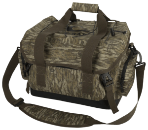 Drake Waterfowl DA43000063 HND Blind Bag  Large Mossy Oak Bottomland Interior Storage Pockets  3 Large Exterior Pockets  Carry Handles/Adj. Strap