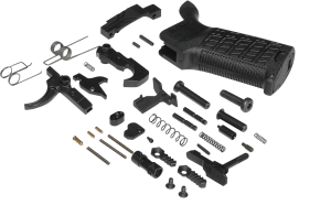 CMMG S5CA642 Zeroed Lower Parts Kit Black Grip Ambi Safety & Mag Catch Mil-Spec Trigger Fits AR-Platform/Mk4