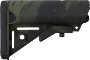 B5 Systems SOP1422 Enhanced SOPMOD Black Multi-Cam Synthetic for AR-Platform with Mil-Spec Receiver Extension (Tube Not Included)