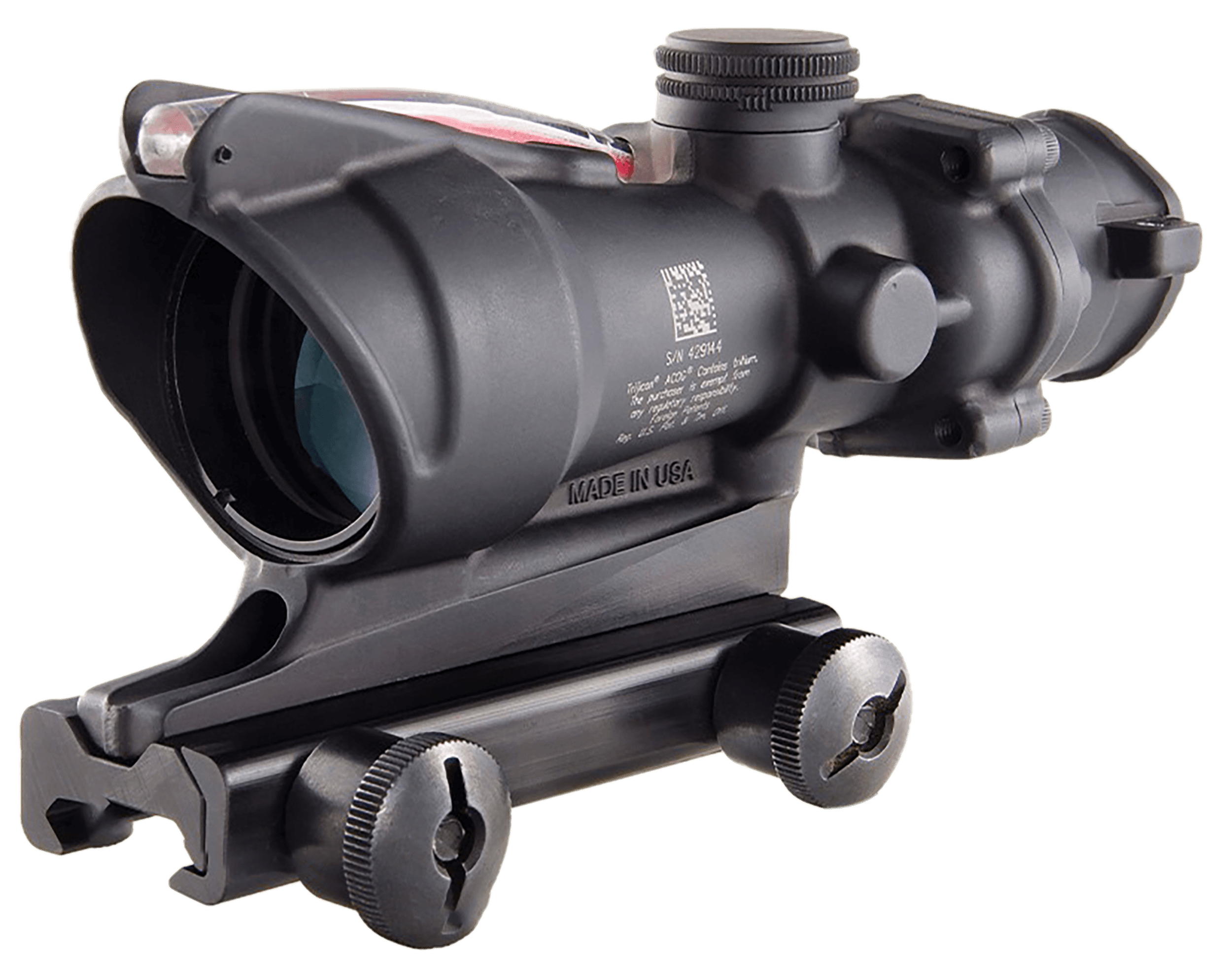 Trijicon TA31D100288 ACOG Matte Black 4x32mm Illuminated Red Chevron .223/5.56 BDC Reticle
