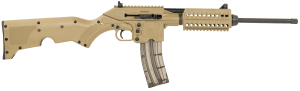 Kel-Tec SU22CATAN SU22 Full Size 22 LR 26+1 16.10" Black Threaded Barrel Tan Picatinny Rail Polymer Receiver Tan Synthetic w/Storage Compartment Stock
