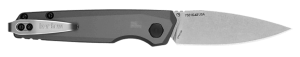 Kershaw 7551 Launch 18 Automatic 2.79" Folding Spear Point Plain Stonewashed CPM 154 SS Blade Gray Anodized w/Black Oxide Hardware Aluminum Handle Includes Pocket Clip