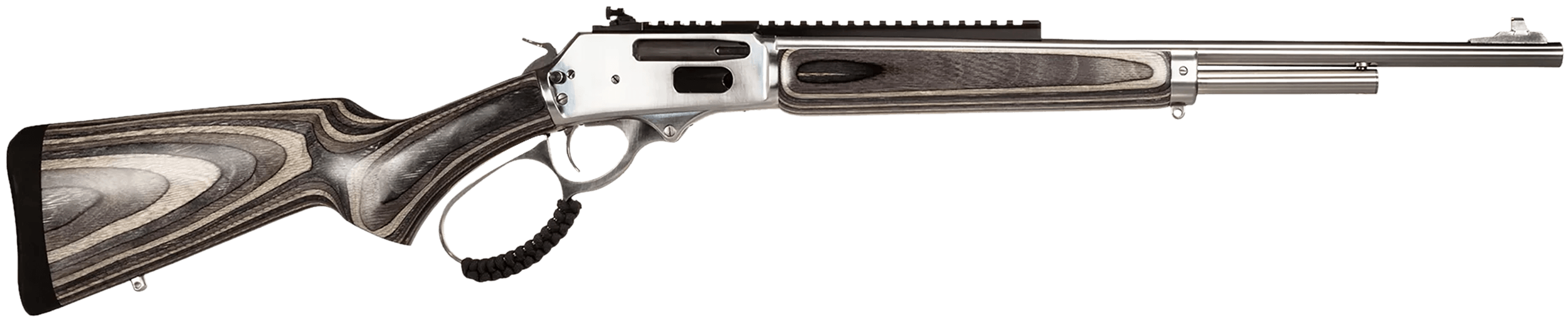 Rossi 953030209LW R95 30-30 Win 5+1 20" Stainless Steel Barrel Matte Stainless Picatinny Rail Steel Receiver Gray Fixed Laminate Stock