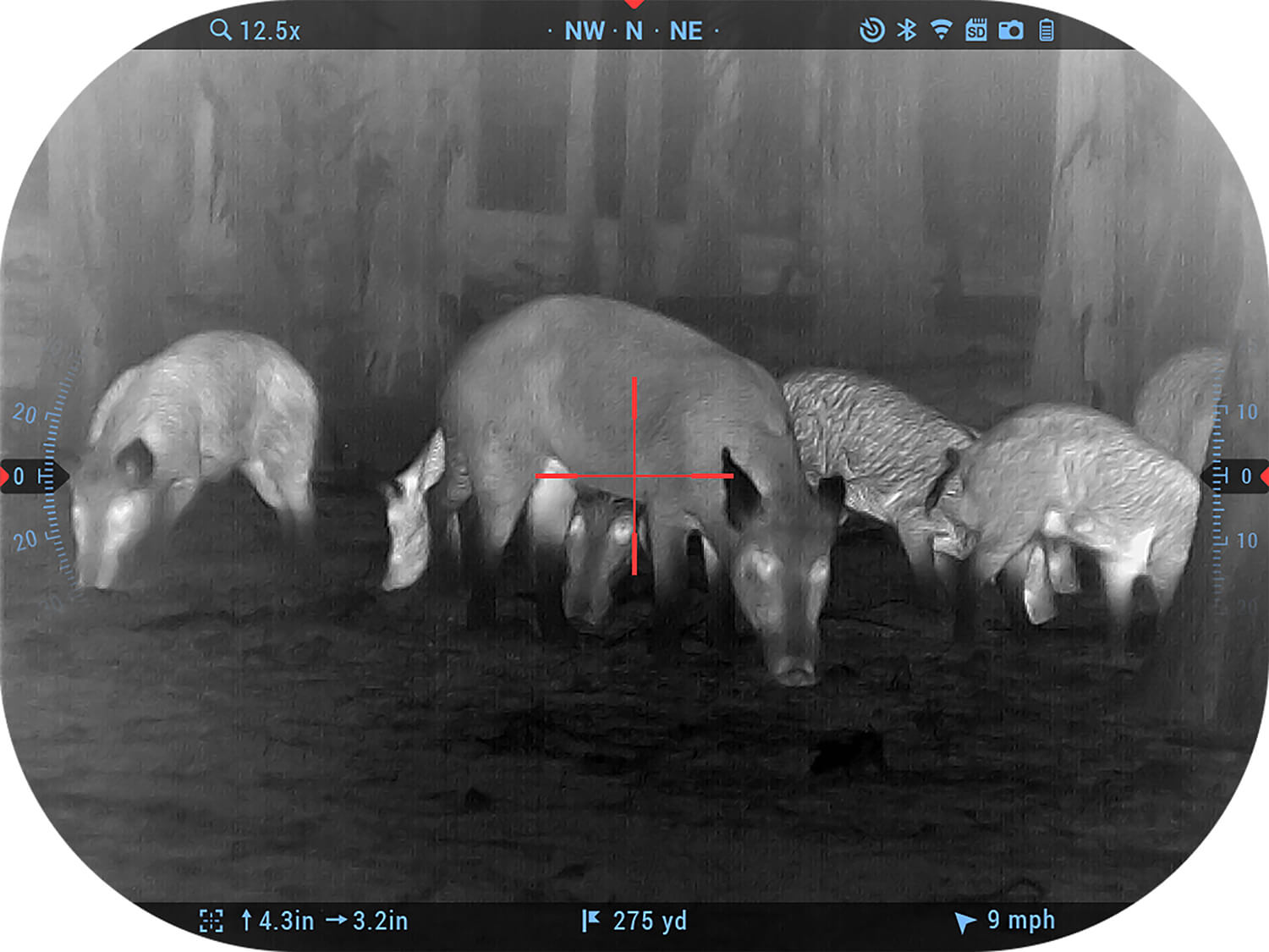 ATN TIWST5675LRF Thor 5 640 LRF Thermal Rifle Scope Black Anodized 5-40x Illuminated Multi Reticle Zoom 640x480 60 fps Resolution - Image 3