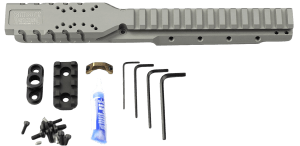 Samson 030026511 Hannibal Rail for Ruger Mini-14 or Mini-30 (2008 or Later)  Natural Gray 0 MOA