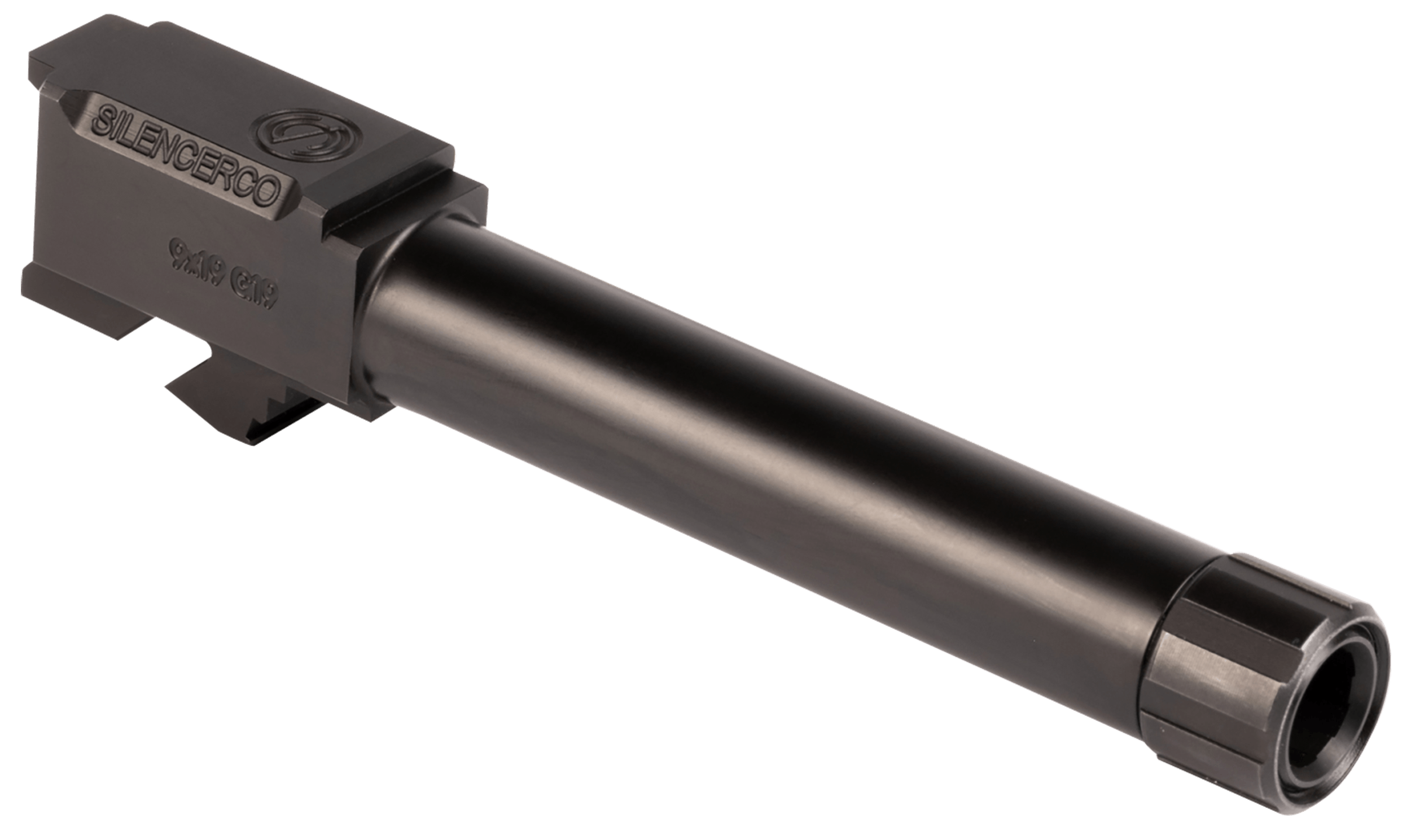 SilencerCo AC862 Threaded Barrel 4.50" 9mm Luger Black Nitride Stainless Steel Fits Glock 19 Gen 1-5/19X/G45