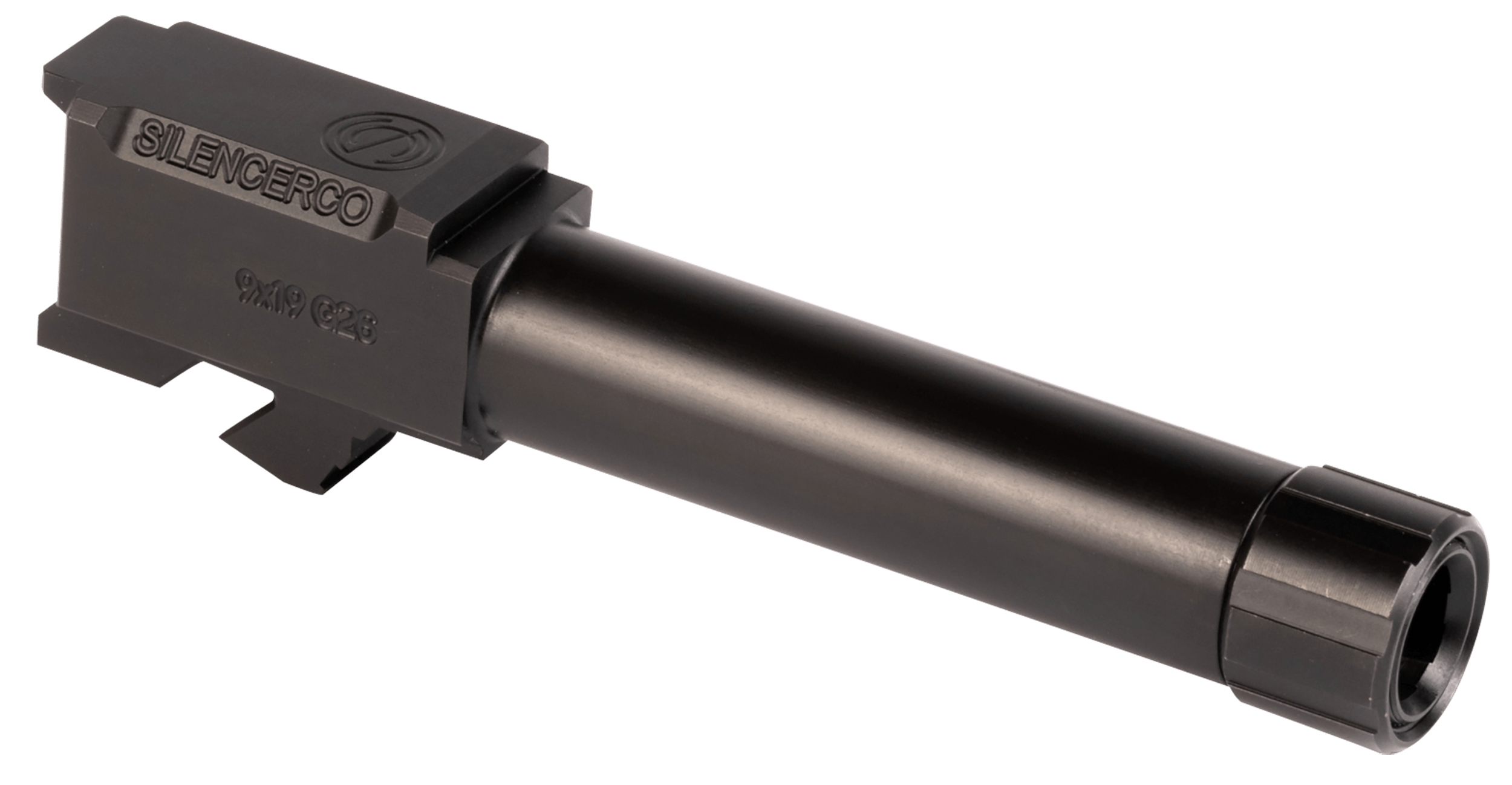 SilencerCo AC1329 Threaded Barrel 3.70" 9mm Luger Black Nitride Stainless Steel Fits Glock 26 Gen 1-5