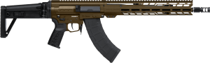 CMMG 86A7F0BMB Dissent MK47 7.62x39mm 30+1 (2) 14.30" P&W  Midnight Bronze Rec/13.50" M-Lok Handguard  Side Charging Handle  Black Side Folding Stock  Zeroed Grip  SVD Brake  60/90 Ambi Safety  Adj. Gas Block