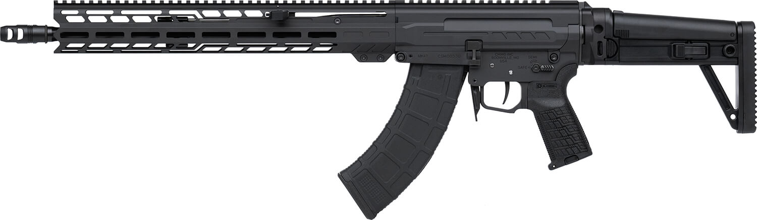 CMMG 86AD60BAB Dissent MK47 7.62x39mm 30+1 (2) 16.10" Black Armor Side Charging Handle Rec 15" M-Lok Handguard Side Folding Stock Zeroed Grip Muzzle Brake 60/90 Ambi Safety Adj. Gas Block - Image 2