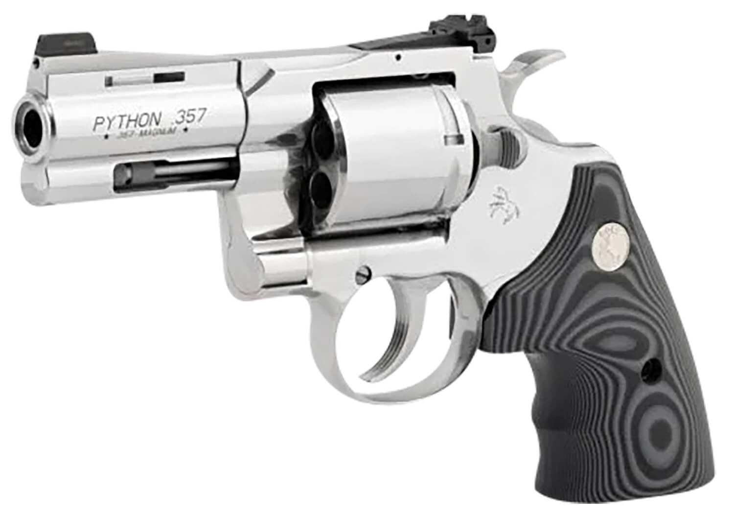 Colt Mfg PYTHONSP3NS Python Combat Elite 357 Mag 6 Shot 3" Stainless Barrel Cylinder & Frame Black G10 Grip - Image 3