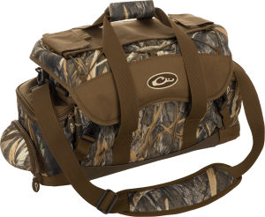 Drake Waterfowl DA2030022 Blind Bag Refuge Mossy Oak Bottomland Heavy Duty Nylon Extra Large Duffle Bag Zipper Closure