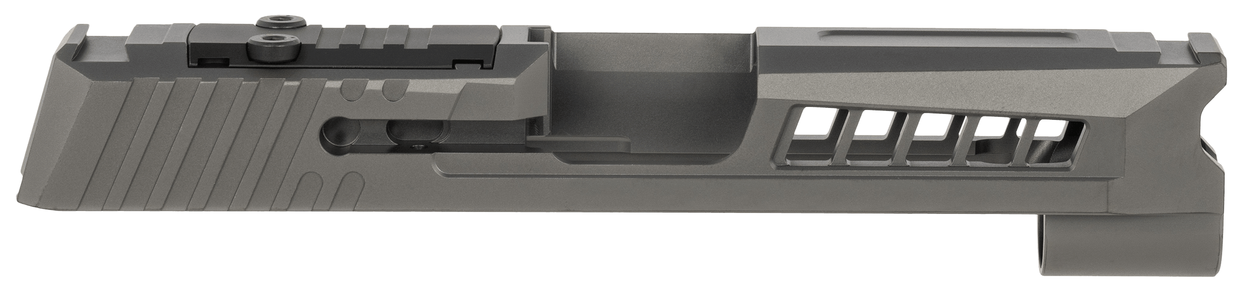 True Precision Inc TPP365XLSBCRMS Axiom Optic Cut Slide Fits Sig P365 XL Black DLC Anodized 416R Stainless Steel