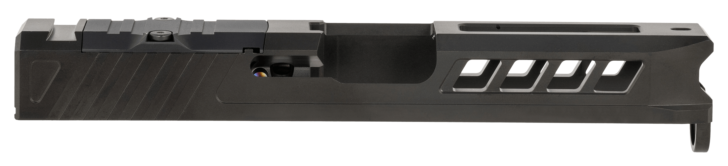 True Precision Inc TPG19SBCRMR Axiom Optic Cut Slide Fits Glock 19 Gen1-3 Black DLC Anodized 416R Stainless Steel