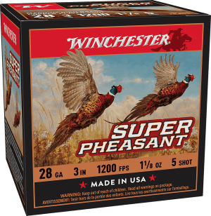 Winchester Ammo X283PH5 Super Pheasant  28 Gauge 3" 1 1/8 oz 5 Shot 25rd Box