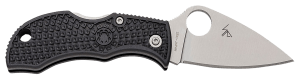 Spyderco MBKLFP Manbug  1.90" Stonewashed VG-10 SS Blade/ Black Textured FRN Handle