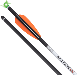 Tenpoint HEA7693 Match 400 Alpha Blaze Carbon 20".004 Straightness 3 Pack green