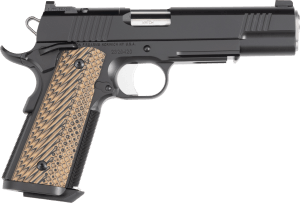 Dan Wesson 01794 Specialist  Full Size Frame 10mm Auto 8+1 5" Stainless Match Grade Barrel  Black Duty Optics Ready/Serrated Steel Slide  Black Duty Steel Frame w/Picatinny Rail  Black/Brown G10 Grip