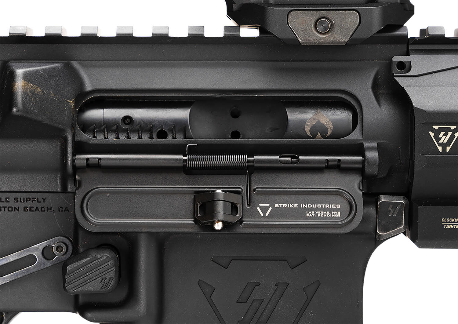 Strike Industries ARSUDC223 Stamped Dust Cover AR-15 Black Steel 3.35" - Image 3