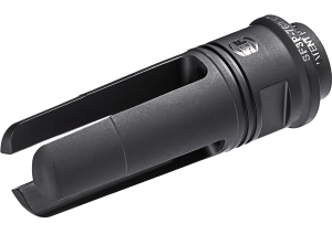 SureFire SF3P7625824 SOCOM 3-Prong Flash Hider Black DLC Stainless Steel with 5/8"-24 tpi Threads & 2.60" OAL for 7.62mm AR-10