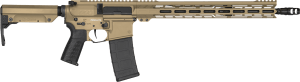 CMMG 55A9D0BCT Resolute MK4 5.56x45mm 30+1 16.10" Black Nitride Medium Taper Threaded Barrel  Coyote Tan Cerakote Picatinny Rail Aluminum Receiver  EML 15" M-LOK Handguard  Coyote Tan Synthetic CMMG 6 Position RipStock  CMMG Zeroed Grip