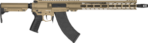 CMMG 76AC20ACT Resolute MK47 7.62x39mm 30+1 16.10" Black Nitride Medium Taper Threaded Barrel  Coyote Tan Cerakote Picatinny Rail Aluminum Receiver  EML 15" M-LOK Handguard  Coyote Tan Synthetic CMMG 6 Position RipStock  Zeroed Drop-In Trigger