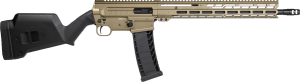 CMMG 94AC80FCT Dissent BR4 *CA Compliant 9mm Luger 10+1 16.10" Coyote Tan Cerakote Aluminum Receiver  Magpul SGA Stock  Zeroed Drop-In Single Stage Trigger