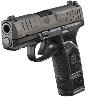 FN 66101420 Reflex  9mm Luger 10+1 3.30" Micro-Compact Frame Black PVD Serrated Steel Slide w/Picatinny Rail Stippled Grip Ambidextrous