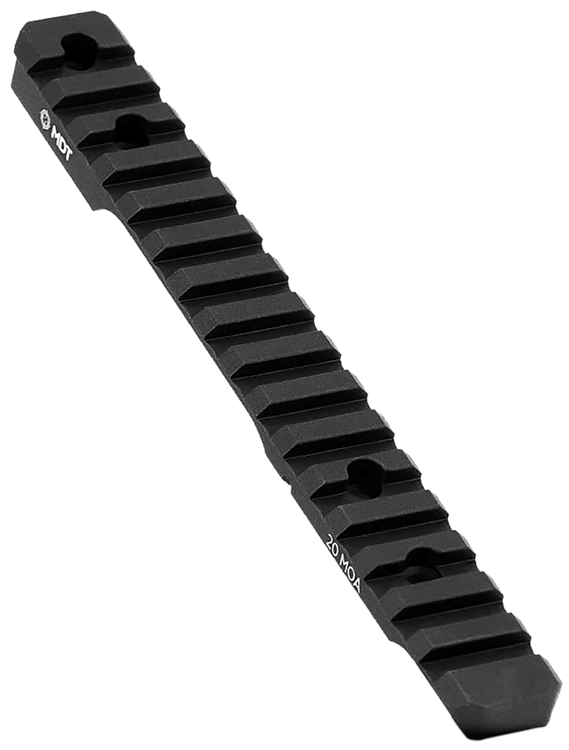 Mdt Sporting Goods Inc 102357BLK 20 MOA Picatinny Scope Base Black Anodized Aluminum 11" Long Fits Howa 1500 Long Action