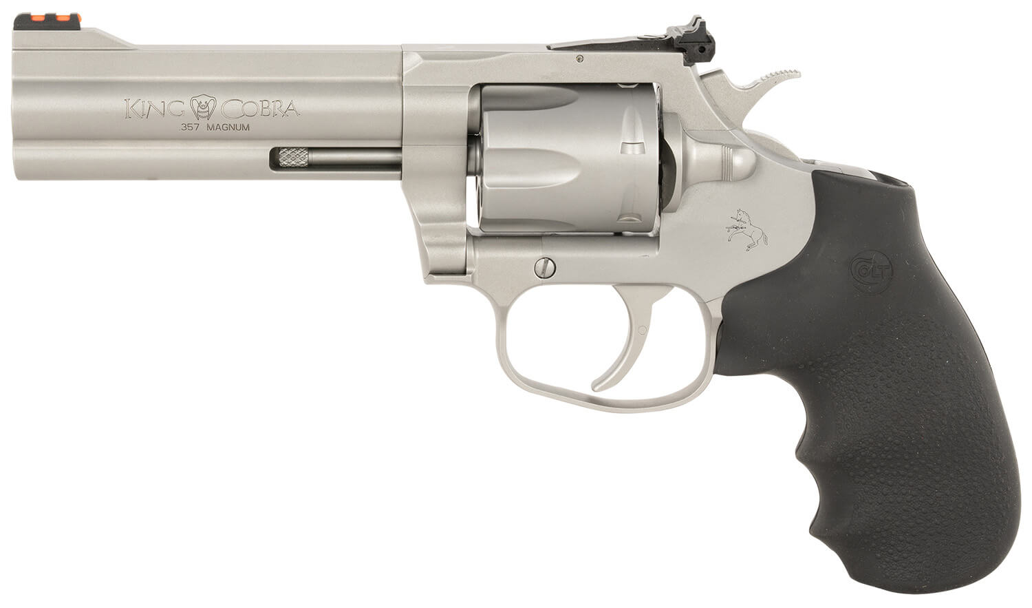 Colt Mfg KCOBRASM4RTS King Cobra Target 357 Mag 6 Shot 4.25" Matte Stainless Steel Barrel Cylinder & Frame Black Hogue Overmolded Grips Exposed Hammer - Image 2