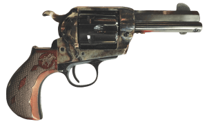 Cimarron PP346MALO2 El Malo 2 45 Long Colt 3.50" 6 Shot Color Case Hardened Octagon Barrel  Color Case Hardened Frame  Smooth Walnut Grip