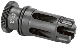 Griffin Armament DLFC30C5824 Dual-Lok Flash Comp 30/7.62mm Black QPQ Nitride 17-4 PH Stainless Steel 5/8"x24 Threads