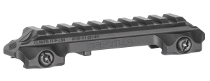 Reptilia LLC 100270 RMU Mount 9 Slot Black 7075-T6 Aluminum Mil-Spec 1913 Picatinny Rail Mount