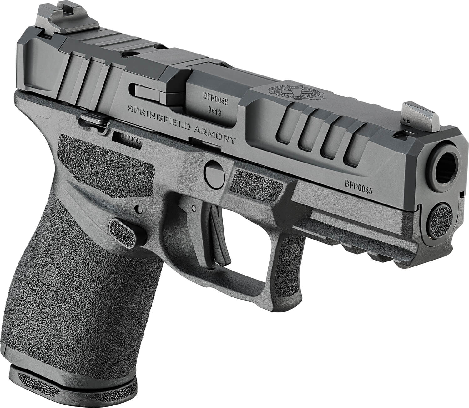 Springfield Armory EC9409BLCU Echelon Compact Frame 9mm 10+1 4" Black Melonite Steel Barrel & Optic Ready/Serrated Steel Slide Black Polymer Frame w/Picatinny Rail Textured Grip - Image 3