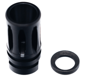 Faxon Firearms FFMD762A2 A2 Flash Hider  308 Win/30 Cal/300 Blackout  5/8"x24 Threads Black Nitride Steel 1.75" OAL