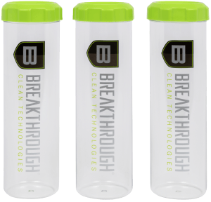 Breakthrough Clean BTSCT3PK  Suppressor Tubes Clear/Green 3 Pack