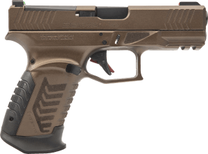 Derya Firearms DY9MBFTR DY9  9mm Luger 15+1 4.02" Black Melonite Steel Barrel  Midnight Bronze Cerakote Optics Ready/Serrated Alloy Steel Slide & Polymer Frame w/Accessory Rail  Interchangeable Backstrap Grip