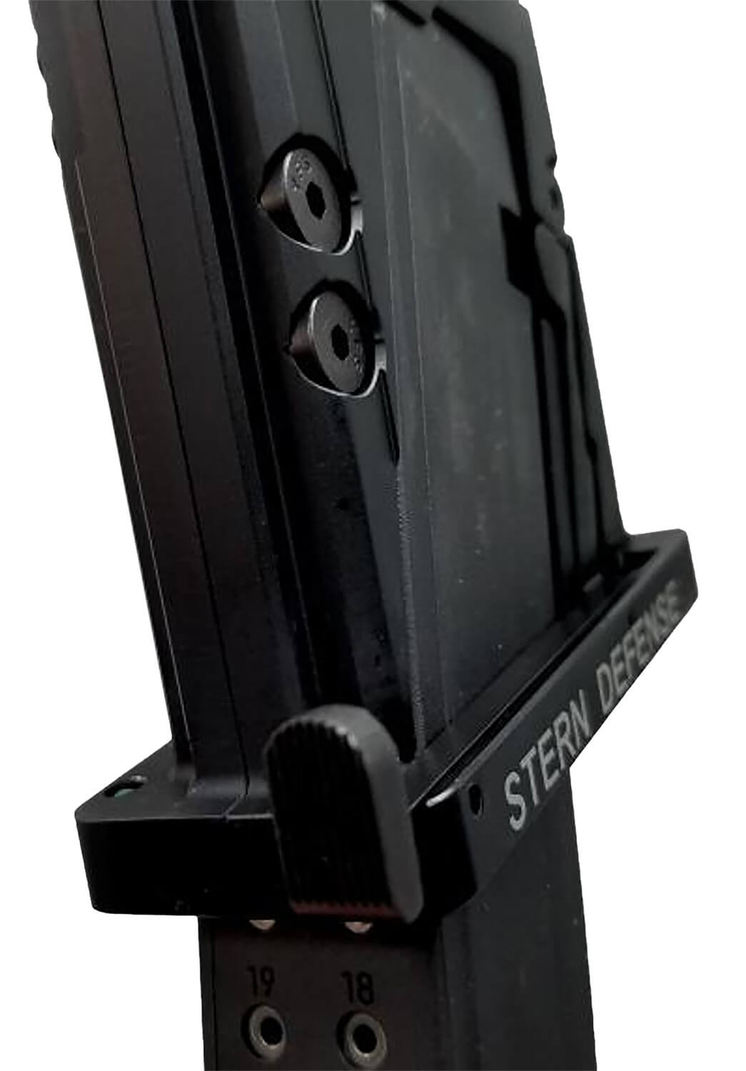 Stern Defense 001SDMAGAD9GLOCK9AND40 Mag-AD9 9mm/40 S&W Fits Glock Black Aircraft Grade Aluminum - Image 2