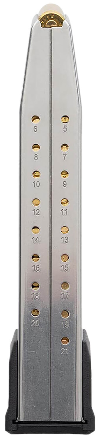 Magpul MAG1465-SST AMAG 21rd 9mm Fits Sig P320 Silver/Black Stainless Steel/Polymer - Image 2