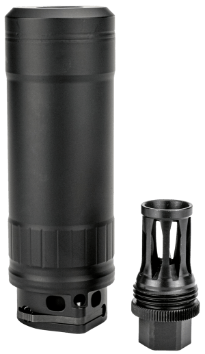 Kgm Suppressors RS-R556A1-QD-BLK R556A1  6mm/5.56 NATO Black Nickel Alloy/Stainless Steel 1/2"x28
