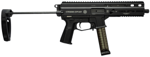 Global Ordnance LLC 197892004855 Grand Power Stribog SP10A3 10mm Auto 8" Black PDW Tailhook Brace