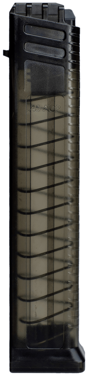 Global Ordnance LLC 8588005940313 Stribog  20rd 45 ACP Translucent Smoke Polymer