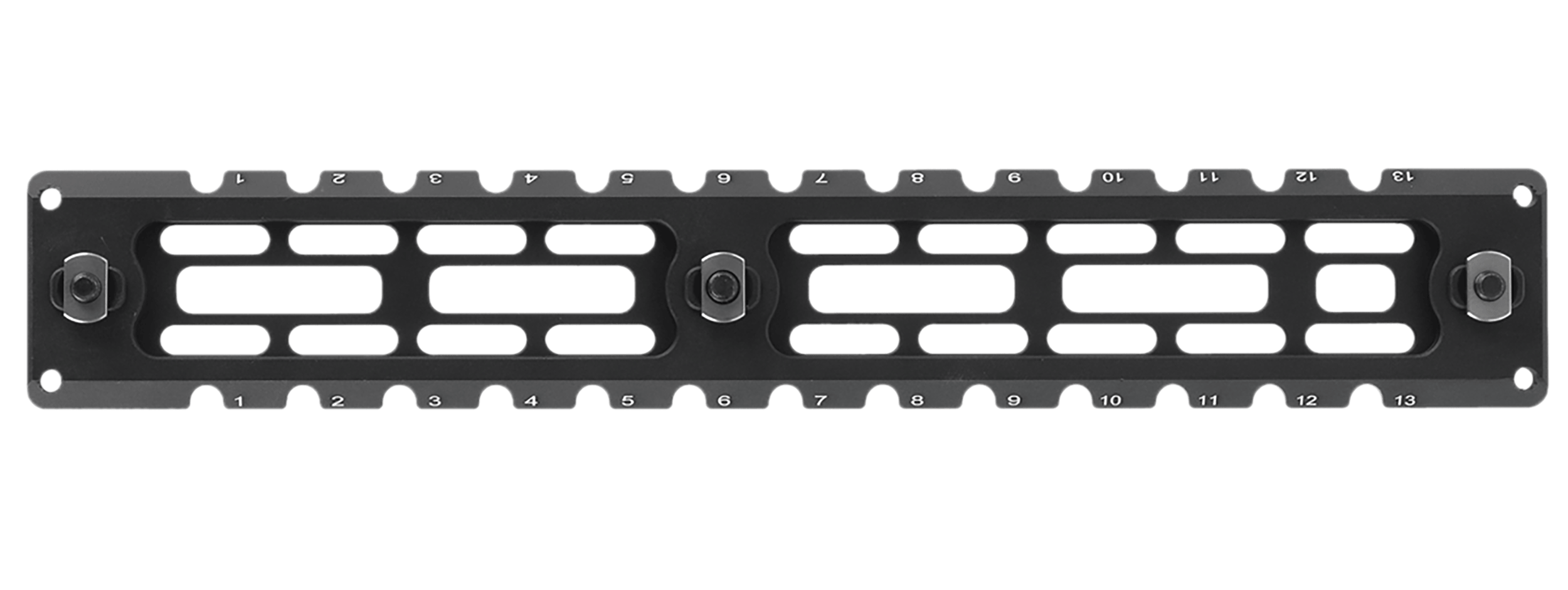 Leapers TLUMA03 ARCA Rail 6 Slot M-LOK Matte Black Anodized Aluminum 9.40" Long M-LOK Mount