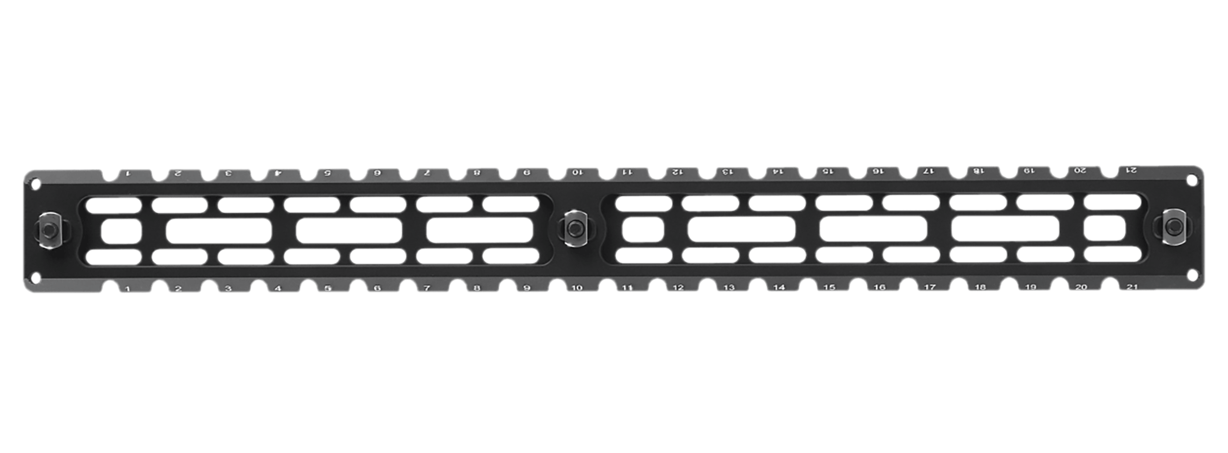 Leapers TLUMA04 ARCA Rail 9 Slot M-LOK Matte Black Anodized Aluminum 14.20" Long M-LOK Mount