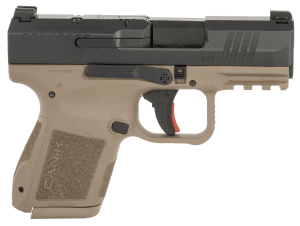 Canik HG7651CABDN Mete MC9 *CA Compliant Micro-Compact Frame 9mm Luger 10+1 3.18" Steel Barrel Black Cerakote Optic Ready/Serrated Steel Slide Flat Dark Earth Polymer Frame w/Picatinny Rail Textured Grip