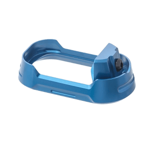 Tyrant CNC TDG19G34MWBLUEBLKSCRW Magwell Fits Glock 19 Gen 3-4 Blue Aluminum