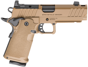 Springfield Armory PH9117AOSCBLCCOMP Prodigy Comp 9mm Luger 10+1 4.25" Black DLC Match Grade Bull Barrel  Coyote Brown Cerakote Integrated Compensator/Optic Ready/Serrated Carbon Steel Slide & Frame w/Beavertail & Picatinny Rail  Aggressive Texture Grip