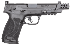 Smith & Wesson 13916 M&P Performance Center M2.0 Full Size Frame 10mm Auto 10+1 5.60" Black Armornite Ported Barrel  Black Armornite Optic Cut/Ported/Serrated Stainless Steel Slide  Black Polymer Frame w/Picatinny Rail  Interchangeable Grip Inserts Grip
