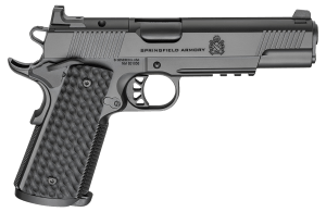 Springfield Armory PC9129LRAOS 1911 TRP AOS 9mm Luger 9+1 5" Black Match Grade Barrel  Black Cerakote Optic Ready/Serrated Carbon Steel Slide & Frame w/Beavertail & Picatinny Rail  VZ Hydra G10 Grip  3 Mags