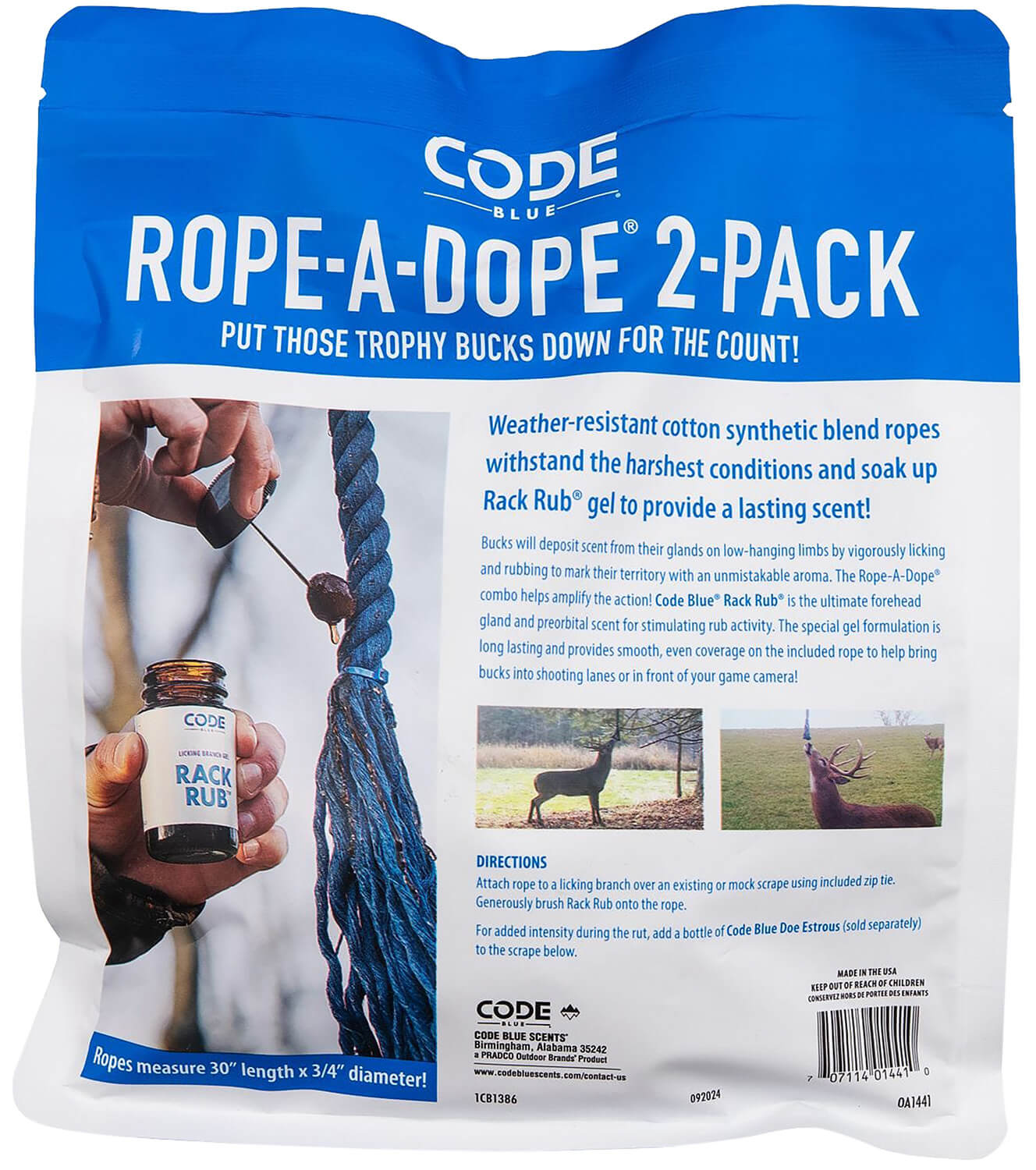 Code Blue OA1441 Rope-A -Dope Deer Bottle 2 Pack - Image 3