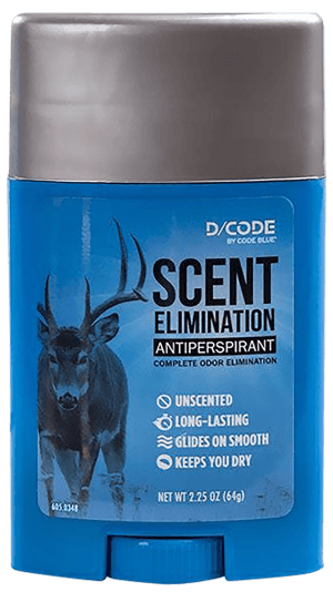 Code Blue OA1317 Scent Elimination Antiperspirant Unscented 2.25 oz Stick